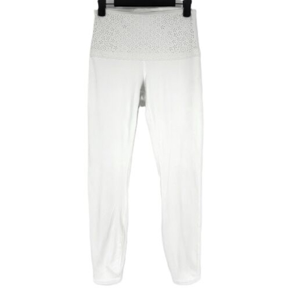 Lululemon High-Rise Laser-Cut Cropped Leggings | White | Size 6‎